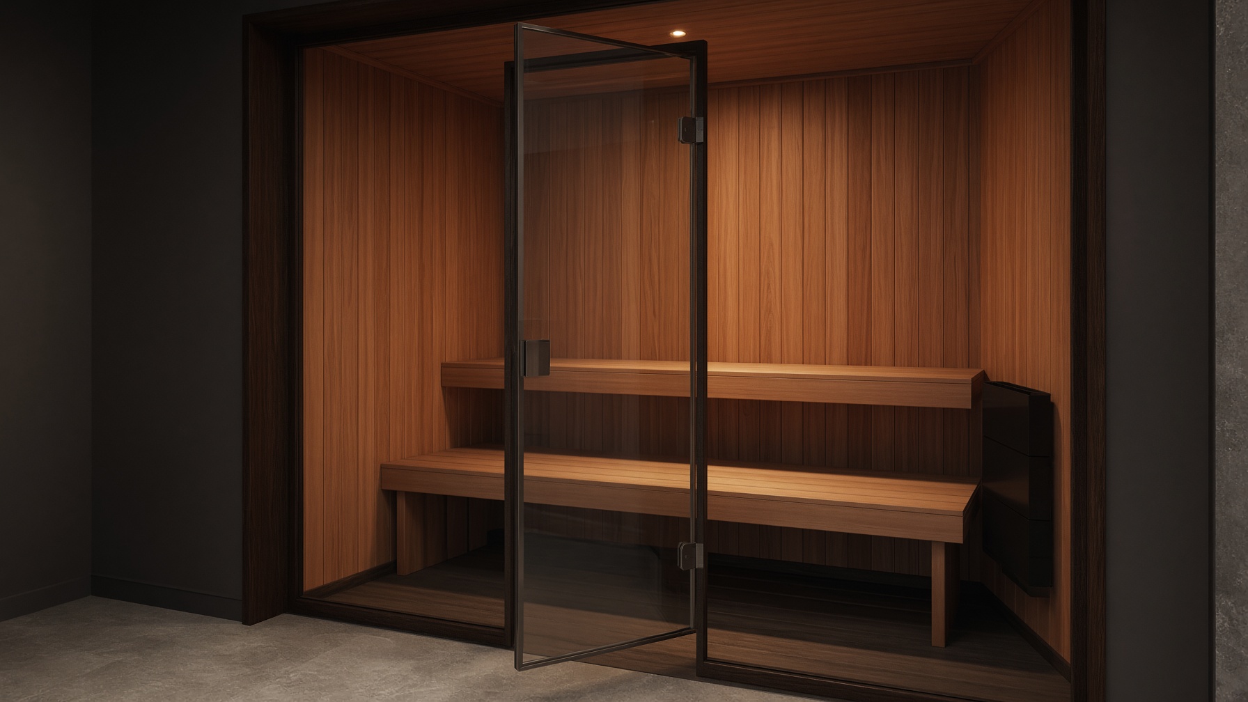 Compact home infrared sauna
